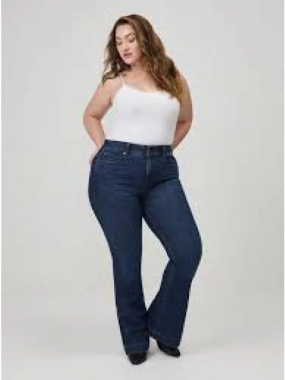 Torrid Bombshell Flare Super Soft Dark Wash Denim Jeans High Rise Size 20R $90